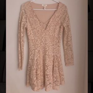 Long sleeve lace dress